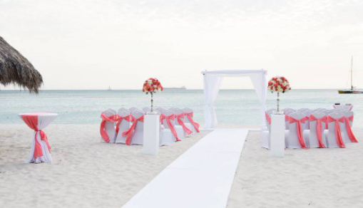 Moquetas más frescas y a la vez formales para bodas